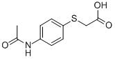{[4-(乙酰基氨基)苯基]硫代}乙酸结构式_3406-74-4结构式