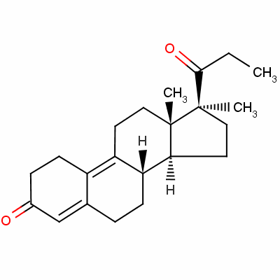 丙甲雌烯酮(甾体)结构式_34184-77-5结构式