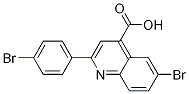 6-Bromo-2-(4-bromophenyl)quinoline-4-carboxylic acid Structure,342017-95-2Structure