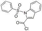 1-苯基磺酰-1H-吲哚-2-羰酰氯结构式_342405-28-1结构式
