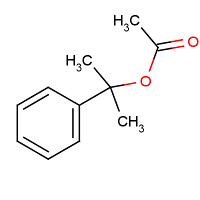 2-苯基丙烷-2-基乙酸酯结构式_3425-72-7结构式