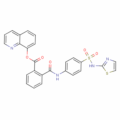 8-Quinolyl 2-[[[4-[(thiazole-2-ylamino)sulphonyl ]phenyl ]amino]carbonyl ]benzoate Structure,34352-08-4Structure