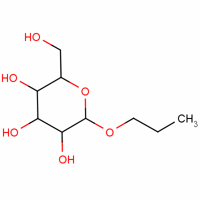 beta-d-吡喃葡萄糖苷丙酯结构式_34384-77-5结构式
