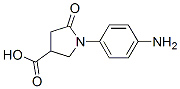 1-(4-Aminophenyl)-5-oxopyrrolidine-3-carboxylic acid Structure,346637-44-3Structure