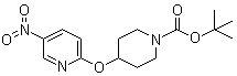 4-(5-硝基-吡啶-2-基氧基)-哌啶-1-羧酸叔丁酯结构式_346665-40-5结构式