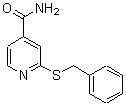 2-[(苯基甲基)硫代]-吡啶-4-羧酰胺结构式_347146-27-4结构式