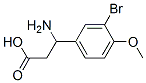 3-氨基-3-(3-溴-4-甲氧基苯基)-丙酸结构式_34840-91-0结构式