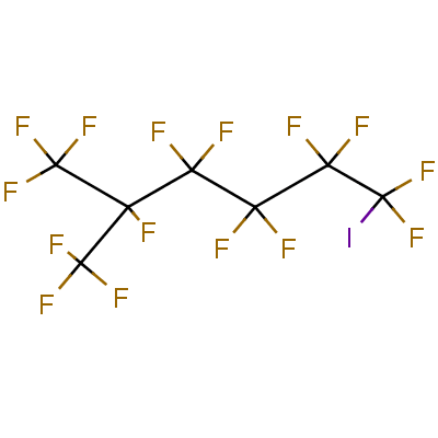 全氟异庚基碘化物结构式_3486-08-6结构式