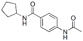 (9Ci)-4-(乙酰基氨基)-N-环戊基-苯甲酰胺结构式_348615-16-7结构式