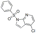 4-Chloro-1-(phenylsulfonyl)-1H-pyrrolo[2,3-b]pyridine Structure,348640-05-1Structure