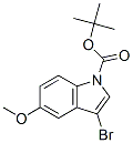 3-Bromo-5-methoxyindole-1-carboxylic acid tert-butyl ester Structure,348640-11-9Structure