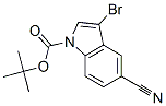 3-Bromo-5-cyanoindole-1-carboxylic acid tert-butyl ester Structure,348640-12-0Structure