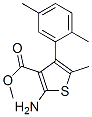 2-氨基-4-(2,5-二甲基苯基)-5-甲基-3-噻吩羧酸甲酯结构式_350990-17-9结构式