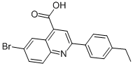 6-Bromo-2-(4-ethylphenyl)quinoline-4-carboxylic acid Structure,350998-45-7Structure