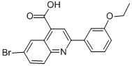 6-Bromo-2-(3-ethoxyphenyl)quinoline-4-carboxylic acid Structure,350999-95-0Structure