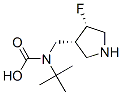 {[(3R,4s)-4-fluoro-3-pyrrolidinyl]methyl}(2-methyl-2-propanyl)carbamic acid Structure,351369-58-9Structure