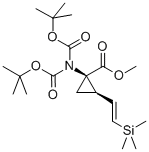 (1R,2R)-1-[双[(1,1-二甲基乙氧基)羰基]氨基]-2-[(1E)-2-(三甲基甲硅烷基)乙烯基]-环戊烷羧酸甲酯结构式_352207-81-9结构式