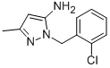 1-(2-氯苄基)-3-甲基-1H-吡唑-5-胺结构式_3524-40-1结构式