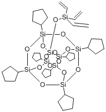 1-(三乙烯硅氧基)-3,5,7,9,11,13,15-七环戊基戊环并[9.5.1.13,9.15,15.17,13]八硅氧烷结构式_352538-79-5结构式