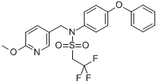 Ethanesulfonamide, 2,2,2-trifluoro-N-[(6-methoxy-3-pyridinyl)methyl]-N-(4-phenoxyphenyl)- Structure,353231-74-0Structure