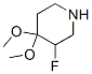 (9CI)-3-氟-4,4-二甲氧基-哌啶结构式_355006-64-3结构式