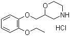 2-[(2-乙氧基苯氧基)甲基]吗啉盐酸盐结构式_35604-67-2结构式