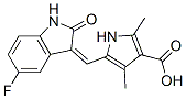 5-((Z)-(5-fluoro-2-oxoindolin-3-ylidene)methyl)-2,4-dimethyl-1H-pyrrole-3-carboxylic acid Structure,356068-93-4Structure