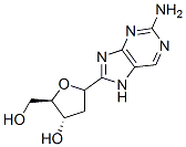 2-氨基-9-(beta-d-2-脱氧核糖)嘌呤结构式_3616-24-8结构式