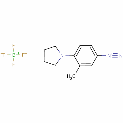 3-甲基-4-(1-吡咯烷基)偶氮苯四氟硼酸酯结构式_36422-95-4结构式