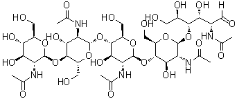 五-N-乙酰基壳五糖结构式_36467-68-2结构式