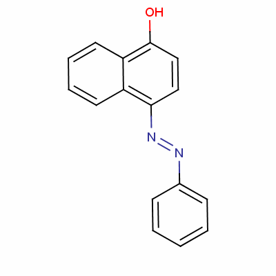 4-(2-苯基二氮杂烯)-1-萘酚结构式_3651-02-3结构式