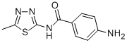 4-氨基-N-(5-甲基-1,3,4-噻二唑-2-基)-苯甲酰胺结构式_36855-78-4结构式