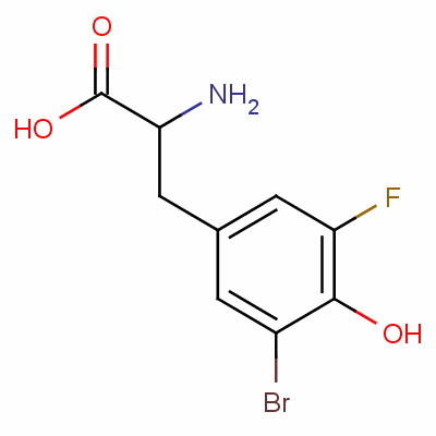 2-氨基-3-(3-溴-5-氟-4-羟基苯基)丙酸结构式_369-95-9结构式