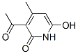 3-乙酰基-6-羟基-4-甲基吡啶-2(1h)-酮结构式_37029-64-4结构式