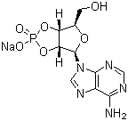 腺苷-2,3 -环状磷酸钠结构式_37063-35-7结构式