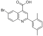 6-Bromo-2-(2,5-dimethylphenyl)quinoline-4-carboxylic acid Structure,371136-06-0Structure