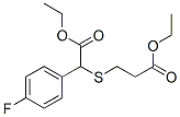 Ethyl 3-(2-ethoxy-1-(4-fluorophenyl)-2-oxoethylthio)propanoate Structure,37136-51-9Structure