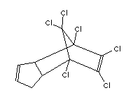 六氯杀虫剂结构式_3734-48-3结构式