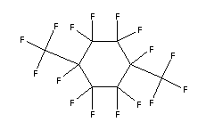 全氟(1,4-二甲基环己烷)结构式_374-77-6结构式