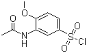3-乙酰氨基-4-甲氧基苯磺酰氯结构式_3746-67-6结构式