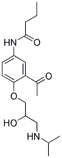 醋丁洛尔结构式_37517-30-9结构式