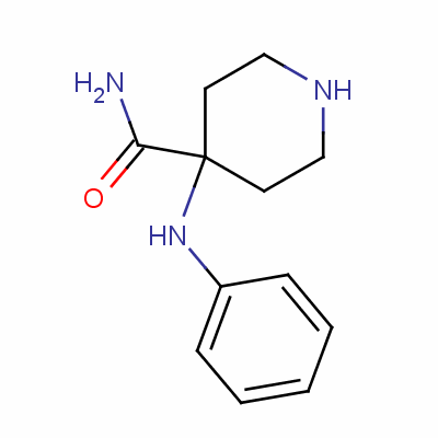 4-(苯基氨基)-4-哌啶羧酰胺结构式_37603-23-9结构式
