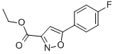 5-(4-Fluoro-phenyl)-isoxazole-3-carboxylic acid ethyl ester Structure,377052-00-1Structure