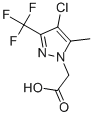 (4-Chloro-5-methyl-3-trifluoromethyl-pyrazol-1-yl)-acetic acid Structure,378758-70-4Structure