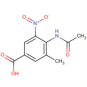 4-(乙酰基氨基)-3-甲基-5-硝基苯甲酸结构式_37901-93-2结构式