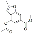 6-Benzofurancarboxylic acid, 4-(acetyloxy)-2-methyl-, methyl ester Structure,37978-61-3Structure
