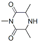 1,3,5-三甲基-2,6-哌嗪二酮结构式_38074-35-0结构式