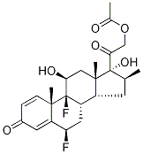 乙酰氧基二氟拉松结构式_3826-17-3结构式