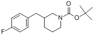 N-boc-3-(4-氟苄基)哌啶结构式_382637-45-8结构式