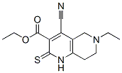 4-氰基-6-乙基-1,2,5,6,7,8-六氢-2-硫氧代-1,6-萘啶-3-羧酸乙酯结构式_382640-58-6结构式